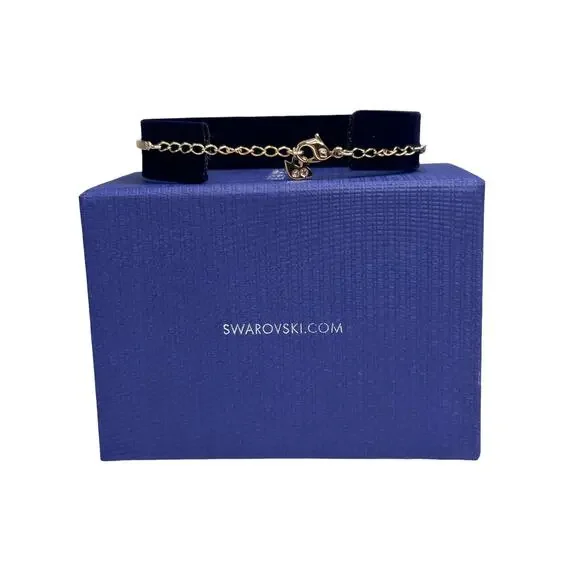Swarovski Zirconia Sparkling Dance Bracelet, Red, Rose Gold-Tone Plated
